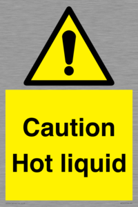 Caution Hot liquid